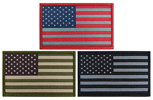 JBCD 3 Pack American Flag Patch The United States US Flags USA Tactical Patch Pride Flag Patch for Clothes Hat Patch Team Military Patch JBCD 3 Pack American Flag Patch The United States US Flags USA Tactical Patch Pride Flag Patch for Clothes Hat Patch Team Military Patch