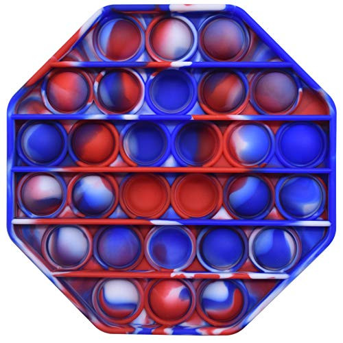 Pop Bubble Sensory Toy Suitable for Autistic Patients Who Need to Relieve Stress Round Silicone Stress Squeeze Toys  Pop Its Fidget Toy -Octagon Camouflage 07-