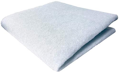 Premium Plain Polyfiber Media Filtration Pad 18x30 - Cut to Fit for Aquariums and Pond