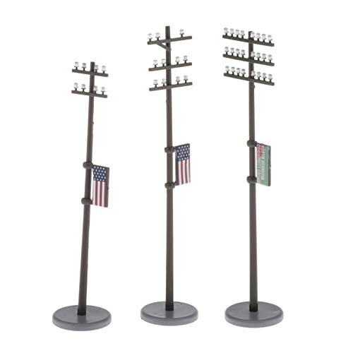 Yiju O Scale 1-42 Plastic Telephone Poles for Model Train Park Scenery DIORAMAS