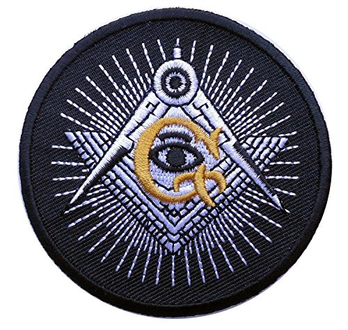 Masonic G Square G Eye Embroidered Patch Iron on