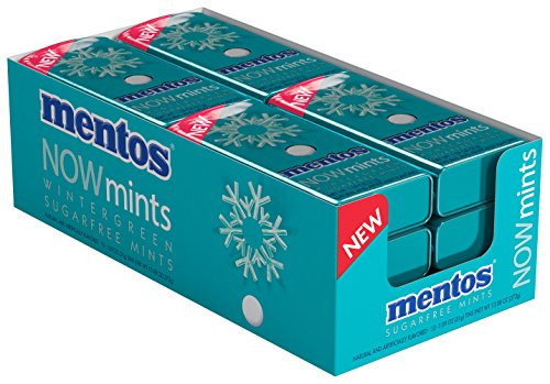 Mentos NOWMint Tin, Wintergreen, 1.09 ounces/50 pieces (Pack of 12)
