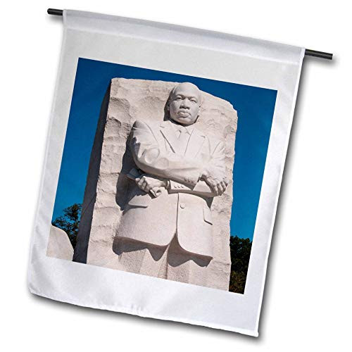 3dRose Danita Delimont - Washington DC - Martin Luther King Jr Memorial, Washington DC, USA - US09 LFO0144 - Lee Foster - 12 x 18 inch Garden Flag (fl_143502_1)