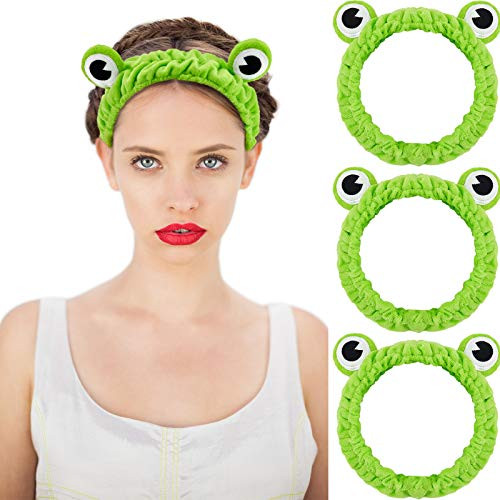 3 Pieces Frog Headband Frog Eye Elastic Headband Cute Frog Headband for Face Washing Green Funny Hair Band Elastic Girls Turban Headbands for Girls Women 3 Pieces Frog Headband Frog Eye Elastic Headband Cute Frog Headband for Face Washing Green Funny Hair Band Elastic Girls Turban Headbands for Girls Women