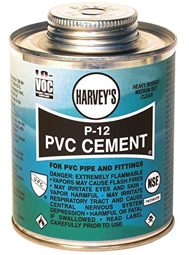 Harvey 018220-12 Heavy Bodied Medium Set Solvent Cement, 16 Oz, Dauber Can, Liquid 16-Ounce Clear