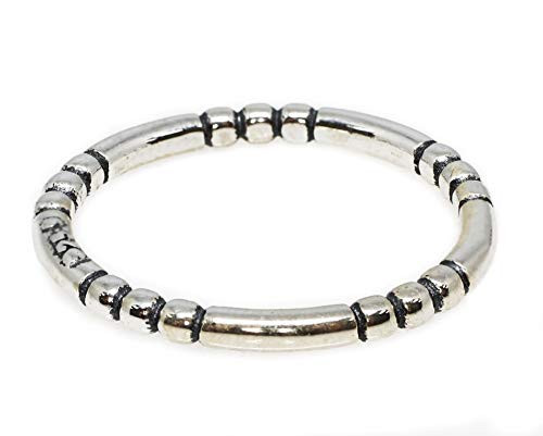 CloseoutWarehouse Sterling Silver Decorated Stackable Band Ring Size 7