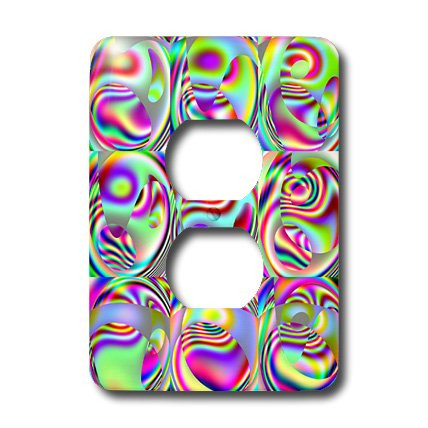 3dRose lsp_7640_6 Wacky Abstract by Angelandspot 2 Plug Outlet Cover