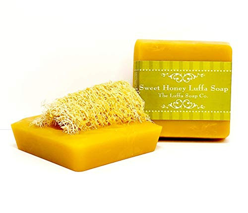 Luffa Soap Sweet Honey Exfoliating Soap Made With Natural Loofah Sponge made in USA