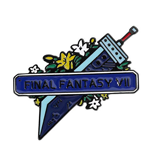 Final Fantasy 7 Sword Enamel Pins Cloud Strife Sword Flower Art Pin and Brooch Gifts for Women Men Fans -Final Fantasy VII Sword-