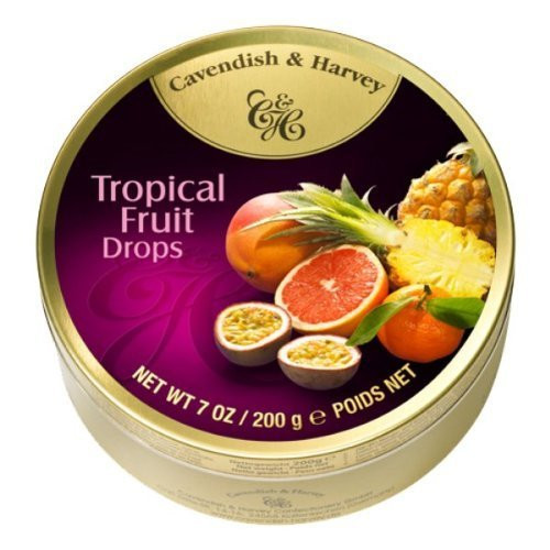 Cavendish and Harvey Tropical Fruit Drops 7 oz. Tin -1 tin- by Cavendish Cavendish and Harvey Tropical Fruit Drops 7 oz. Tin -1 tin- by Cavendish
