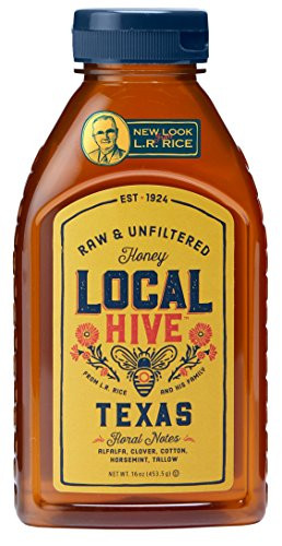 Local Hive Texas Raw  and  Unfiltered Honey 16oz