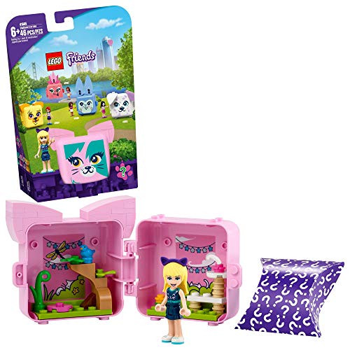 LEGO Friends Stephanies Cat Cube 41665 Building Kit- Kitten Toy for Kids with a Stephanie Mini-Doll Toy- Cat Toy Makes a Creative Gift for Kids Who Love Portable Playsets New 2021 -46 Pieces-