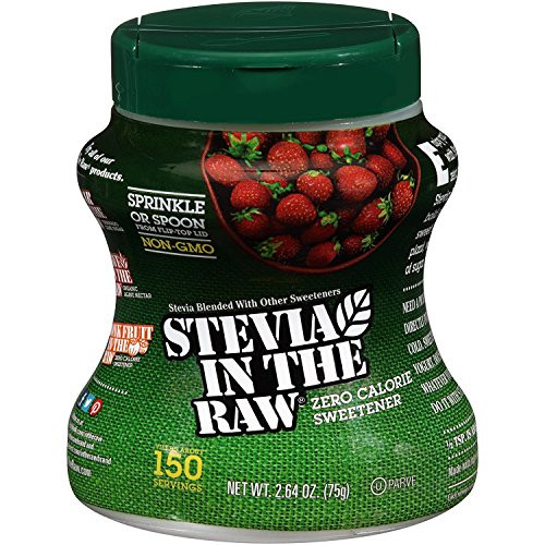 Stevia In The Raw Zero Calorie Sweetener, 2.64 Ounce Jar (Pack of 4) Stevia In The Raw Zero Calorie Sweetener, 2.64 Ounce Jar (Pack of 4)