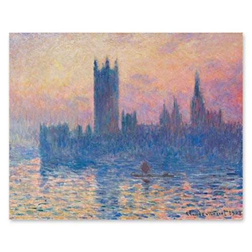 Claude Monet Print French Impressionist Art Houses of Parliament Sunset - Unframed