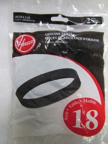 Hoover Clean  and  Light Upright - Style 18 - Flat Belts 2 Pk Genuine Part  40201318 by Hoover
