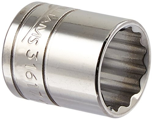 Williams 31617 3-8-Inch Drive 12 Point Shallow Socket 17mm