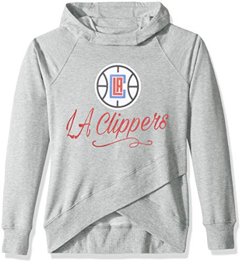 NBA by Outerstuff NBA Youth Girls Los Angeles Clippers The Bridge Long Sleeve Funnel Neck Hoodie Heather Grey Youth Large-14- NBA by Outerstuff NBA Youth Girls Los Angeles Clippers The Bridge Long Sleeve Funnel Neck Hoodie Heather Grey Youth Large-14-