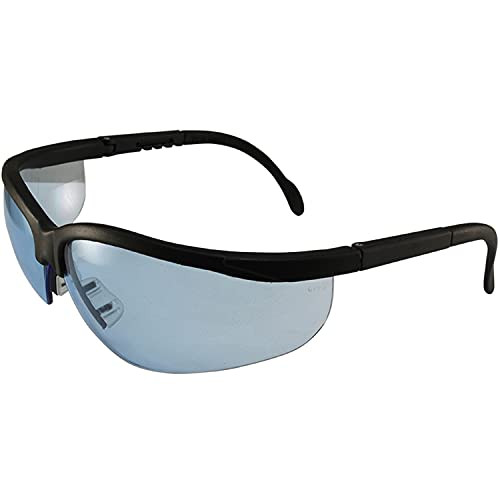 Global Vision Blue Moon Safety Sunglasses Black Frames Blue Lenses ANSI Z87.1