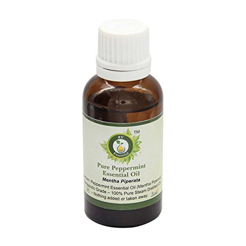 R V Essential Pure Peppermint Essential Oil 15ml -0.507oz-- Mentha Piperata -100 percent Pure and Natural Therapeutic Grade-