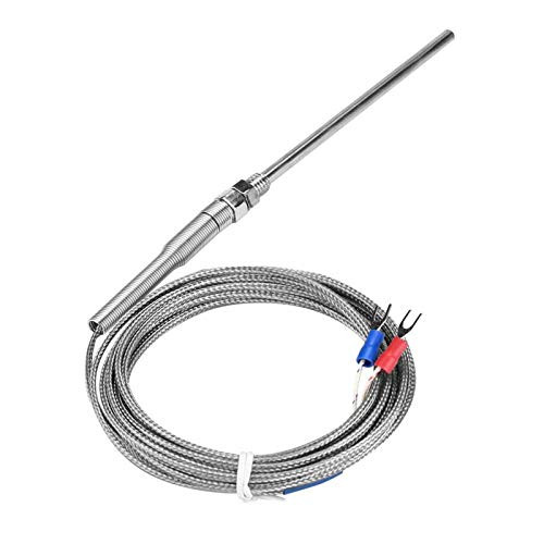 Thermocouple - M8 Thread Type K Thermocouple 100mm Probe Temperature Sensor Wire 0-400?-4m-