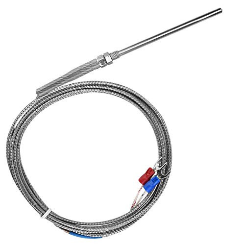 Temperature Sensor WireThread Type K Thermocouple Probe Temperature Sensor Wire -M80-400? 50mm--2M-