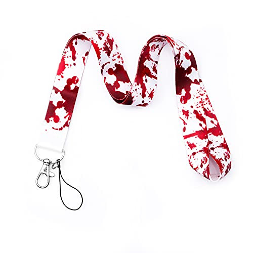 Blood Lanyard Horror Lanyard Vampire Lanyard for Keys Keychain ID Card Badge Holder -LD-Blood-