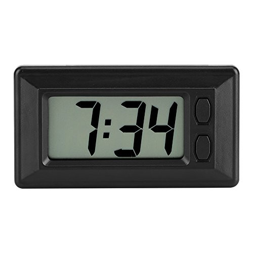Topzon Dashboard Clock LCD Digital Table Car Dashboard Desk Electronic Clock Date Time Calendar Display
