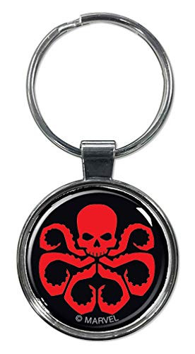 Ata-Boy Marvel Comics Hydra Insignia 1.5" Fob Keychain for Keys Backpack Pulls and More