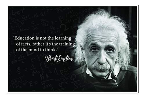 DHDM Education is Not The Learning of Facts Albert Einstein Education Poster  12-Inches by 18-Inches  Inspirational  and  Motivational Poster  JSC762