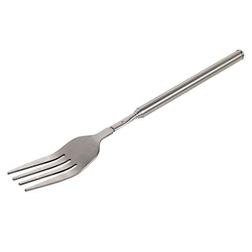Telescopic Fork Extendable Dinner Fruit Dessert BBQ Long Handle Cutlery Stainless Steel Dinner Fork 8.7~25.4 Inch