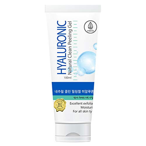 MED B Hyaluronic Clean Peeling Gel for Elasticity  and  Smooth skin Pore Purifying Gel Exfoliating Facial Cleanser 4.1 Oz