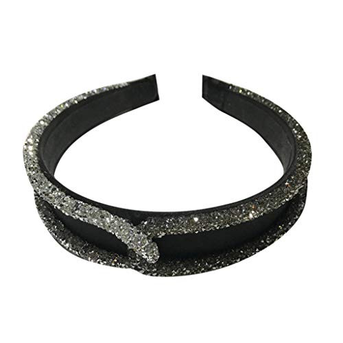 Sayhi Women's Knot Turban Headband Plain Fashion Hair Accessories Hair Hoop Hairband Headband Wide Headbands-Efree size-