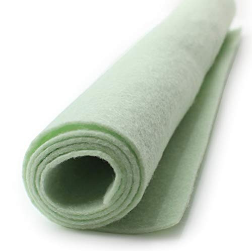 Hint of Mint Green - Wool Felt Oversized Sheet - 35 percent Wool Blend - 1 12x18 inch Sheet
