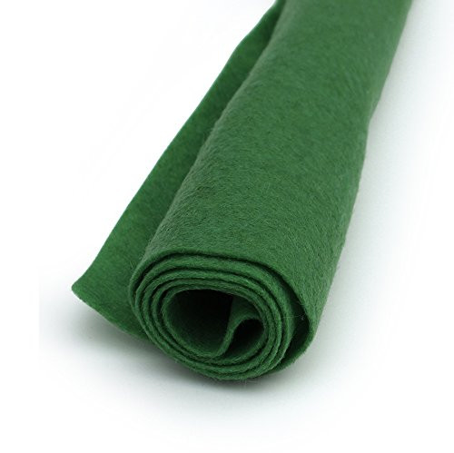 Grassy Meadow Green - Wool Felt Oversized Sheet - 35 percent Wool Blend - 1 12x18 inch Sheet