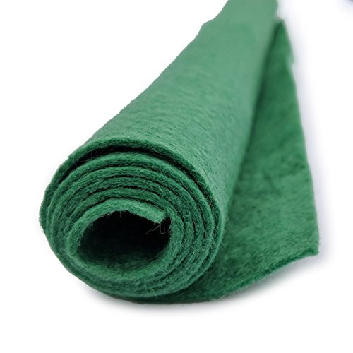 Ocean Kelp Green - Wool Felt Oversized Sheet - 35 percent Wool Blend - 1 12x18 inch sheet
