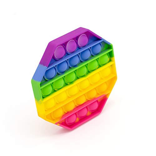 FHSDYY Mental Arithmetic Push and Pull Bubble Bubble Sensory Fixed Toys Squeeze Sensory Toys Autism Special Needs to Relieve Pressure Silicone Pressure Relief Toys Square Toys -Eight Sides-