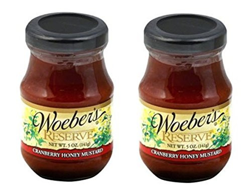 Woeber's Cranberry Honey Mustard 5 oz. -2 Pack-