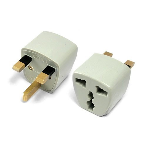 Plug Adapter BoxWave -Universal to UK Outlet Plug Adapter- Type G Socket Coverter for Smartphones and Tablets - White
