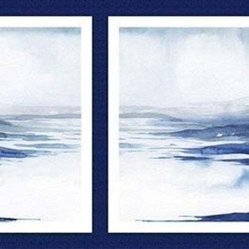 Studio E Quilt Fabrics Nature Walk 24'' Landscape Panel Quilt Fabric Indigo