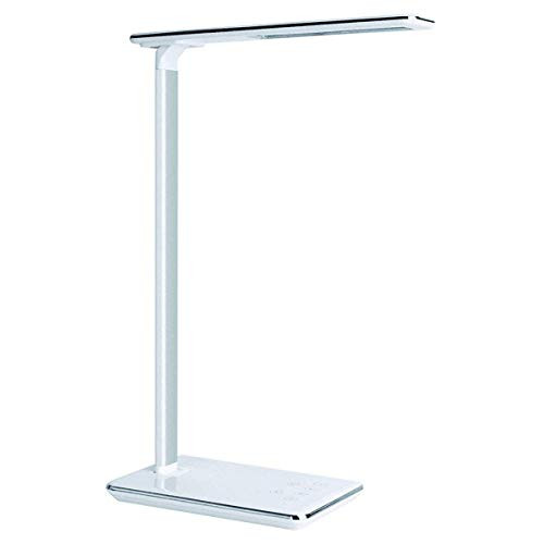 Kimfly LED Desk Lamp, Dimmable Desk Lamp with 4 Lighting Modes, Touch Control Table Lamp, Office Lamp with USB Charging Port