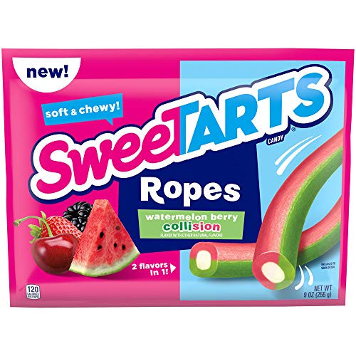 SweeTARTS Ropes Collision Watermelon Berry 9 Ounce