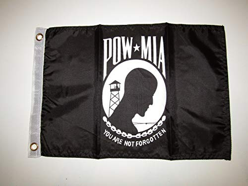 Trade Winds 12x18 12"x18" POW MIA Powmia Prisoner of War Poly-Nylon Flag Brass Grommets Premium Fade Resistant