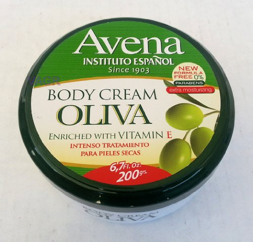Avena Oliva Body Cream With Vitamin E.. Extra Moisturizing. 6.7 oz