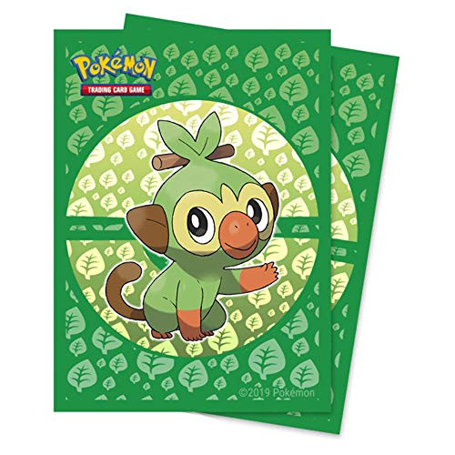Ultra Pro E-15360 Standard Deck Protector Sleeves-Pokemon Sword  and  Shield Galar Starters Grookey -65 Pack-