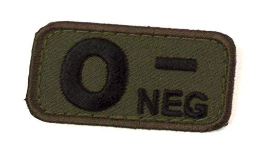 MilSpec Monkey Mil-Spec Monkey Blood Types Morale Patch O-NEG Color Forest