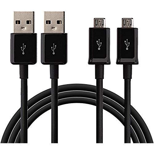 2 Pack Micro USB Data and Charger Cable Cord Wire for Galaxy Tab E Lite 7.0 Tablet SM-T113 Black 3ft -byGalaxy-