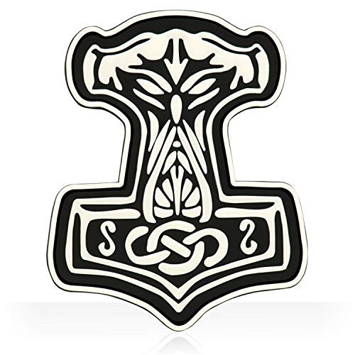M-Tac Mjolnir Viking 3D PVC Morale Patches Military Tactical Army Morale -White-