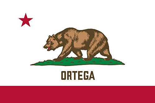 Ortega California Flag Sticker Decal Mega Deal  7 Stickers  Waterproof  Fade Resistant Ink