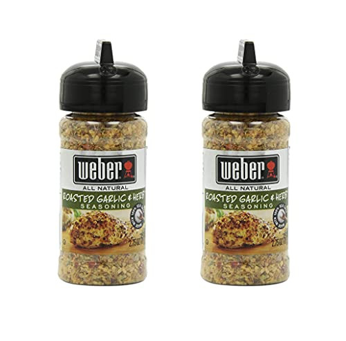 WEBER ROASTED GARLIC  and  HERB Grilling Seasoning 2.75 oz. -Pack of 2-