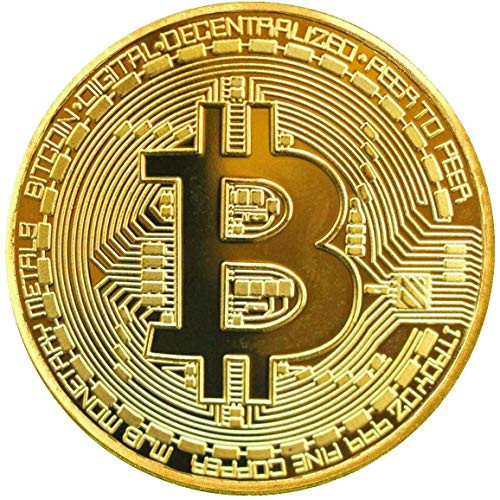 3Pcs Bitcoin Coins-Protective Collectible Gifts.  Blockchain Cryptocurrency  with Original Commemorative Tokens  Chase Coin  BTC Cryptocurrency